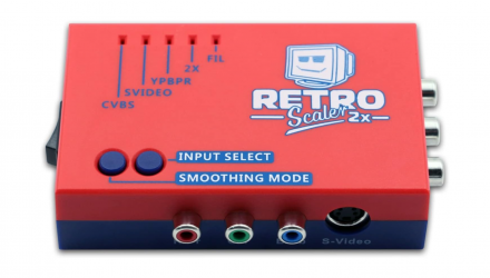 Адаптер Комбінований RetroScaler N64 2X AV to HDMI Converter and Line-Doubler Red Blue Новий - Retromagaz, image 2