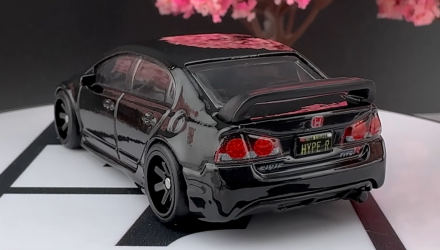 Машинка Premium Hot Wheels '07 Honda Civic Type R II Chase Ronin Run 1:64 JBK89 Black - Retromagaz, image 4