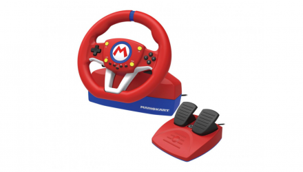 Руль Hori Switch Mario Kart Racing Wheel Pro Mini NSW-204U Red Blue 1.5m Б/У - Retromagaz, image 2