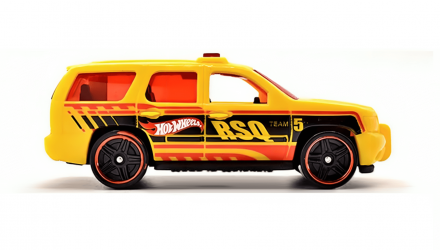 Машинка Базовая Hot Wheels '07 Chevy Tahoe First Response 1:64 HTB60 Yellow - Retromagaz, image 4