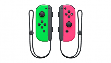 Контроллеры Беспроводной Nintendo Switch Joy-Con Neon Green Neon Pink Б/У Отличный - Retromagaz, image 1