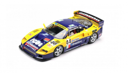 Машинка Premium Tarmac Works Ferrari F40 GTE 24h of Le Mans 1996 1:64 T64-088-96LM44 Blue - Retromagaz, image 4