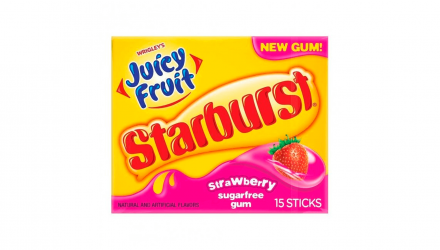 Жевательная Резинка Wrigley’s Juicy Fruit Starburst Strawberry 15 sticks - Retromagaz, image 1