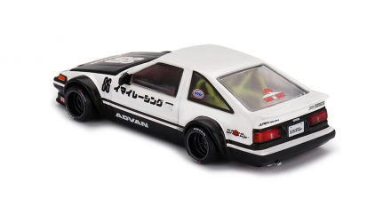 Машинка Premium Kaido House x MiNI GT Toyota AE86 Sprinter Trueno Kaido Street V1 1:64 KHMG180-CH White - Retromagaz, image 2