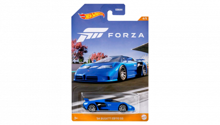 Тематическая Машинка Hot Wheels '94 Bugatti EB110 SS Forza 1:64 HLK26 Blue - Retromagaz, image 1