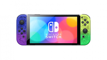 Консоль Nintendo Switch OLED Model HEG-001 Splatoon 3 Limited Edition Модифицированная 128GB Green Violet + 5 Встроенных Игр Б/У - Retromagaz, image 1