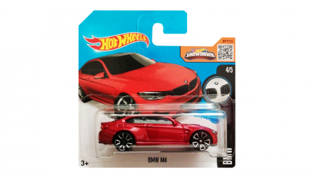 Машинка Базова Hot Wheels BMW M4 BMW 1:64 DHR83 Red - Retromagaz, image 1