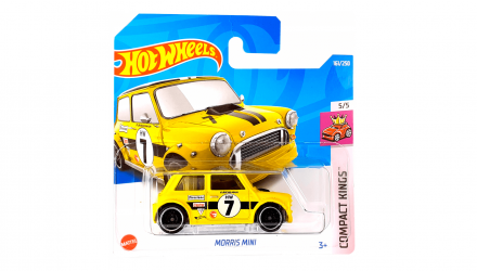 Машинка Базова Hot Wheels Morris Mini Treasure Hunts Compact Kings 1:64 HCY07 Yellow - Retromagaz, image 1