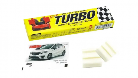 Жувальна Гумка Turbo Soft Bubble Gum Sticks 13g - Retromagaz, image 3