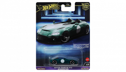 Машинка Premium Hot Wheels Aston Martin V12 Speedster Exotic Envy 1:64 HKC78 Green - Retromagaz, image 1