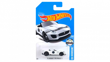 Машинка Базова Hot Wheels '15 Jaguar F-Type Kmart Exclusive Showroom 1:64 FBJ21 White - Retromagaz, image 1