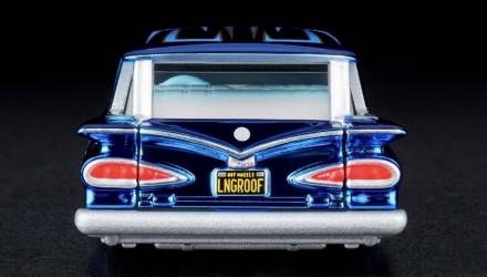 Машинка Premium Hot Wheels 1959 Chevrolet Brookwood Red Line Club RLC 1:64 JCP19 Blue - Retromagaz, image 6