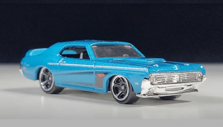 Машинка Базова Hot Wheels '69 Mercury Cougar Eliminator Muscle Mania 1:64 HTC59 Blue - Retromagaz, image 4