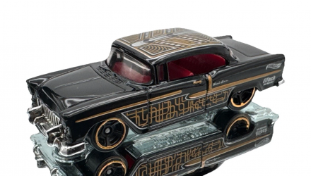 Машинка Базовая Hot Wheels '55 Chevy Rod Squad 1:64 HYW96 Black - Retromagaz, image 1