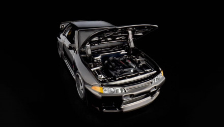 Машинка Premium Hot Wheels Nissan Skyline GT-R (BNR34) Red Line Club RLC 1:64 JJY54 Black - Retromagaz, image 4