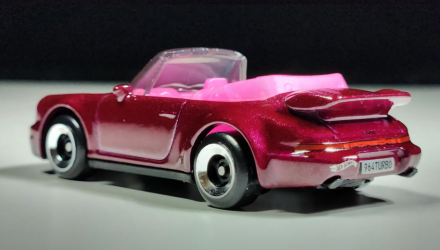 Машинка Базова Hot Wheels Porsche Porsche 911 Turbo Cabriolet Then and Now 1:64 HYW37 Pink - Retromagaz, image 4