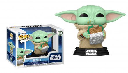 Фігурка FUNKO POP! Зоряні Війни Мандалорець Ґроґу з Сендвічем Star Wars The Mandalorian Grogu with Sandwich 91mm 841 90821 - Retromagaz, image 3