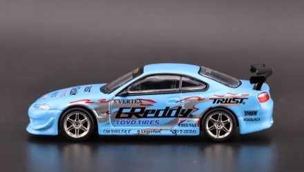 Машинка Premium Tarmac Works VERTEX Nissan Silvia S15 GReddy - Mijo Special 1:64 T64G-023-GDY Blue - Retromagaz, image 3