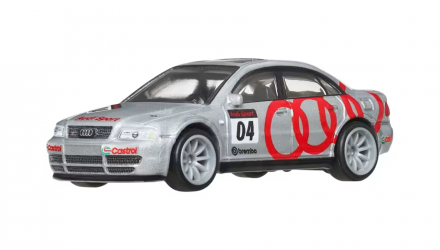 Машинка Premium 2шт Hot Wheels Audi S4 quattro и Транспортер Fleet Flyer Team Transport 1:64 JBM30 Silver - Retromagaz, image 3