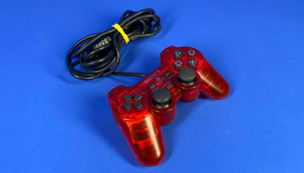 Геймпад Дротовий Sony PlayStation 2 SCPH-10010 DualShock 2 Clear Crimson Red Б/У - Retromagaz, image 1