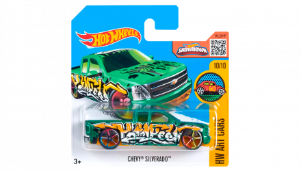 Машинка Базова Hot Wheels Chevy Silverado Art Cars 1:64 DHR93 Green - Retromagaz, image 1