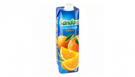 Набір Сік Sandora Апельсиновий 950ml 10шт - Retromagaz, image 2