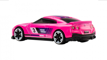 Тематическая Машинка Hot Wheels 2017 Nissan GT-R (R35) Neon Speeders 1:64 JKY01 Pink - Retromagaz, image 2