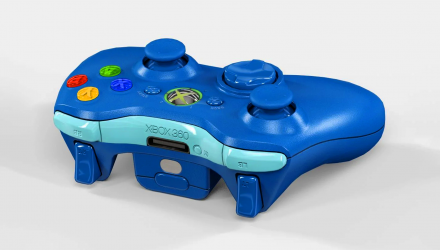 Геймпад Бездротовий Microsoft Xbox 360 Walmart Limited Edition Blue White Б/У - Retromagaz, image 1
