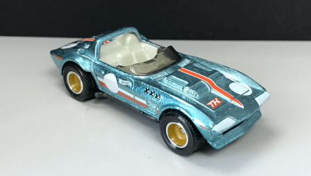 Машинка Базова Hot Wheels Corvette Grand Sport Roadster Super Treasure Hunt STH Race Day 1:64 GTC99 Teal - Retromagaz, image 1