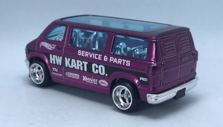 Машинка Базовая Hot Wheels Dodge Van Super Treasure Hunt STH Metro 1:64 HCY16 Purple - Retromagaz, image 2