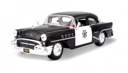 Машинка Maisto 1955 Buick Century Police Special Edition 1:24 Black - Retromagaz, image 2