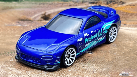 Машинка Базова Hot Wheels '95 Mazda RX-7 J-Imports 1:64 HTD97 Blue - Retromagaz, image 1