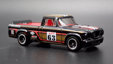 Машинка Базовая Hot Wheels '63 Studebaker Champ Hot Trucks 1:64 HCT51 Black - Retromagaz, image 4