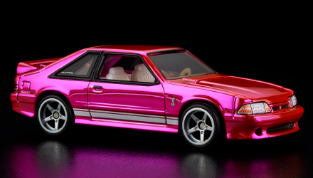Машинка Premium Hot Wheels 1993 Ford Mustang Cobra R Red Line Club RLC 1:64 HWF29 Pink - Retromagaz, image 2