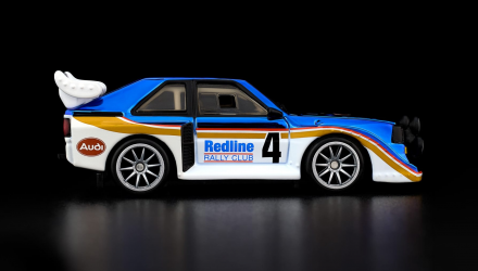 Машинка Premium Hot Wheels 1985 Audi Sport quattro S1 Red Line Club RLC 1:64 JJY70 Blue - Retromagaz, image 3