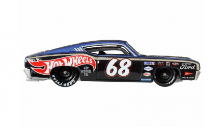 Машинка Premium Hot Wheels '69 Ford Torino Talladega Boulevard 1:64 JHW28 Black - Retromagaz, image 3
