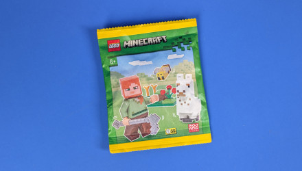 Конструктор Lego Фигурка Alex, Baby Llama and Bee Paper Bag Minecraft 662308 min017 Новый - Retromagaz, image 1