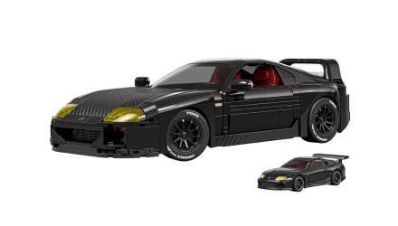 Конструктор Hot Wheels Mattel Brick Shop Hot Wheels ‘Toyota Supra '94 MKIV 824 Деталей JKG40 Black - Retromagaz, image 2