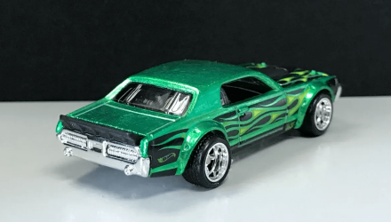 Машинка Базовая Hot Wheels '68 Mercury Cougar Super Treasure Hunt STH Flames 1:64 GTD02 Green - Retromagaz, image 2