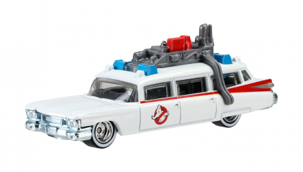 Машинка Premium Hot Wheels Cadillac Ghostbusters Ecto-1 Rep. Entertainment 1:64 DJF42 White - Retromagaz, image 2