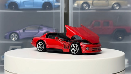 Тематическая Машинка Matchbox 1992 Dodge Viper RT10 Moving Parts 1:64 JHV40 Red - Retromagaz, image 5