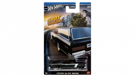 Тематическая Машинка Hot Wheels Custom '66 GTO Hot Wagons 1:64 HWR56/HRR87 Black - Retromagaz, image 1