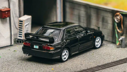 Машинка Premium Tarmac Works Mitsubishi Mitsubishi Lancer GSR Evolution III GLOBAL64 1:64 T64G-050-BK Black - Retromagaz, image 2