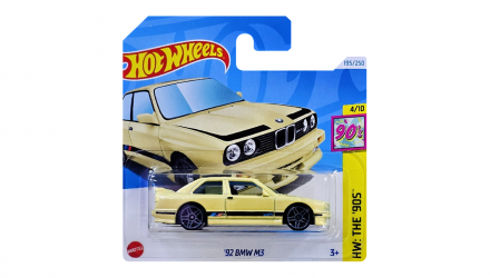 Машинка Базова Hot Wheels '92 BMW M3 The `90S 1:64 HTB06 Yellow - Retromagaz, image 5