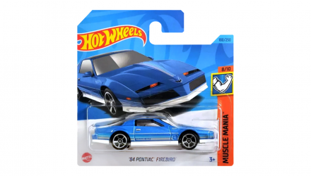 Машинка Базовая Hot Wheels '84 Pontiac Firebird Muscle Mania 1:64 HKJ57 Metallic Blue - Retromagaz, image 1