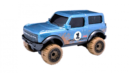 Машинка Базова Hot Wheels '21 Ford Bronco Mud Studs HCT70 Blue Новий - Retromagaz, image 2