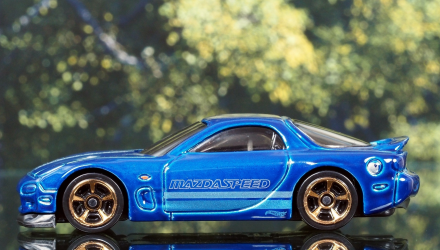 Машинка Базовая Hot Wheels '95 Mazda RX-7 Turbo 1:64 GHF76 Dark Blue - Retromagaz, image 3