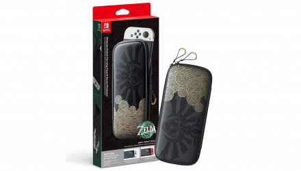 Чехол Твердый Nintendo Switch OLED Model с Защитной Пленкой The Legend of Zelda: Tears of the Kingdom Edition Black Новый - Retromagaz, image 1