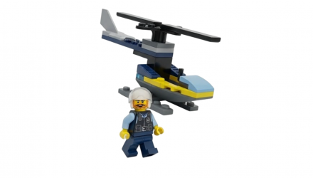 Конструктор Lego Фігурка Policeman with Helicopter Paper Bag City 952402 cty1728 Новий - Retromagaz, image 3