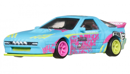 Машинка Premium Hot Wheels Mazda RX7 FC Pandem Silhouettes 1:64 JBK60 Blue - Retromagaz, image 1